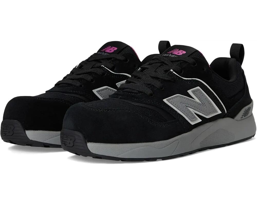 New Balance Womens Elite Lite Work Sneakers US 7 EU 38 Black Pink CT SR NIB